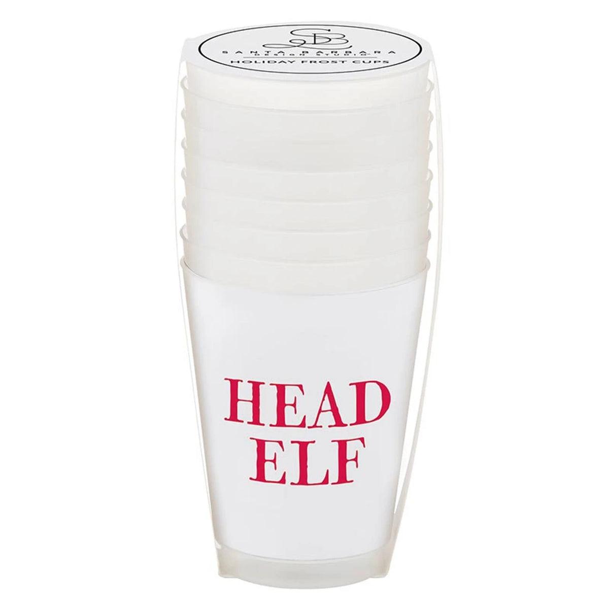 Face to Face Frost Cups - Head Elf - Set of 8