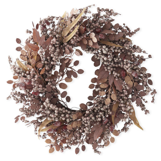 27 Inch Light Burgundy Berry Wreath