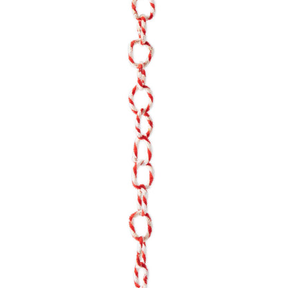 72 inch Red & White Pipe Cleaner Garland