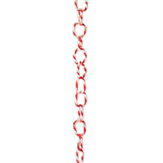 72 inch Red & White Pipe Cleaner Garland