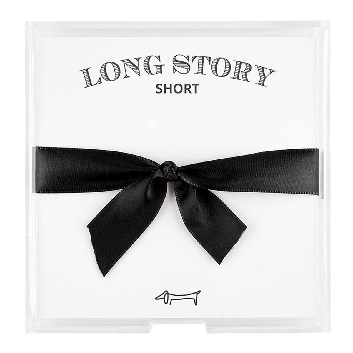 Square Notepaper with Acrylic Tray - Long Story Short