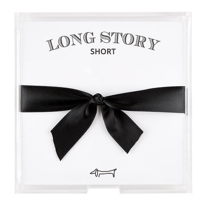 Square Notepaper with Acrylic Tray - Long Story Short