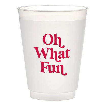 Face to Face Frost Cups - Oh What Fun - Set of 8