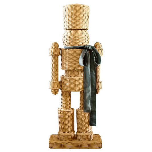 All Weather Rattan Nutcracker - Green