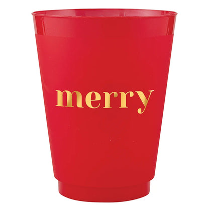 Frost Cups - merry - Set of 8