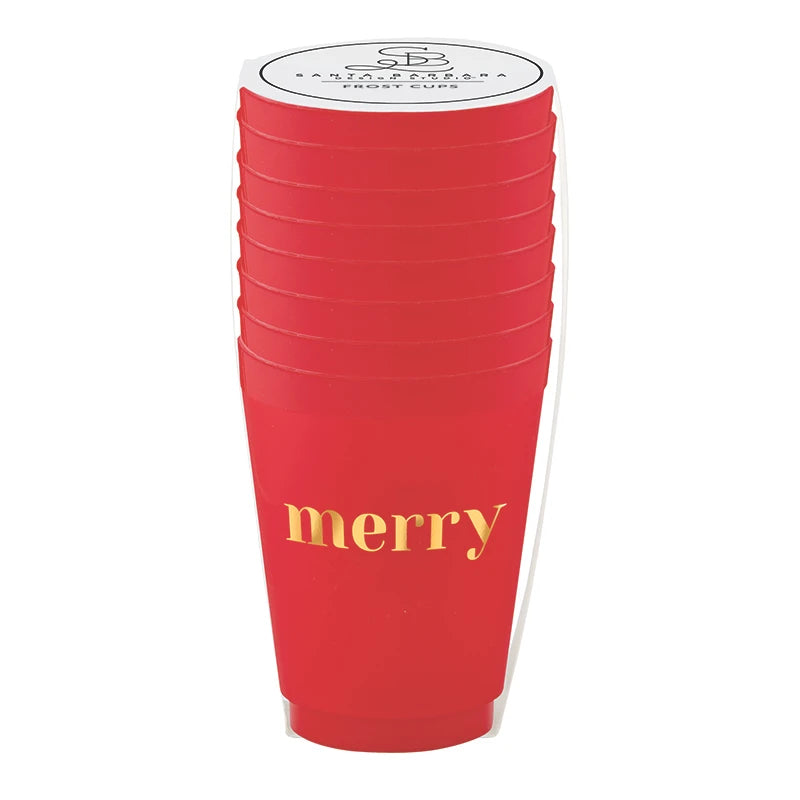 Frost Cups - merry - Set of 8