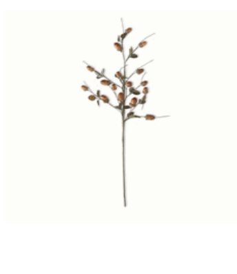 27 Inch Brown Acorn Stem