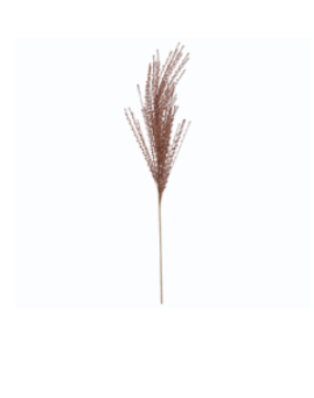 39.5 Inch Brown W/Gold Twisted Eyelash Ribbon Stem
