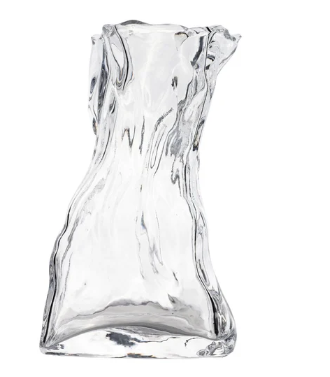 VASE SMALL CLEAR GLASS LE SACK