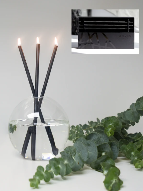Everlasting Candlesticks, x1 pack, Black