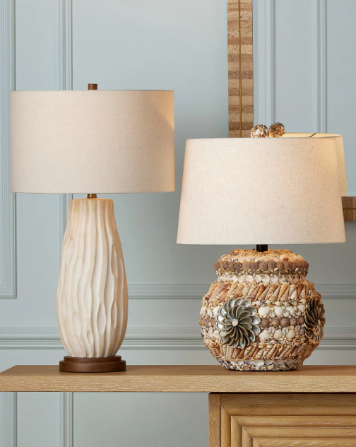 Water-borne White Table Lamp