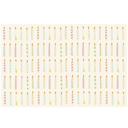 Birthday Candles Placemat - Pad of 18 Sheets