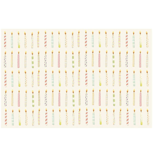Birthday Candles Placemat - Pad of 18 Sheets